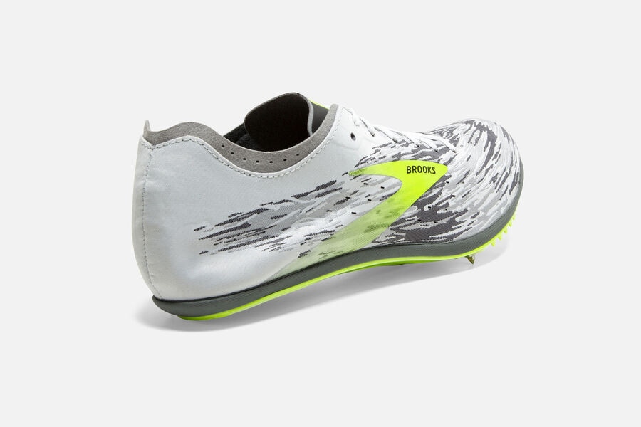 Brooks Wire V6 Spikes Loopschoenen Dames - Grijs/Groen - 075234DPK